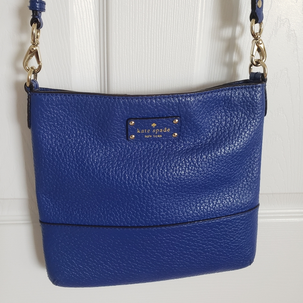 Kate spade pebbled cobalt blue Cross body